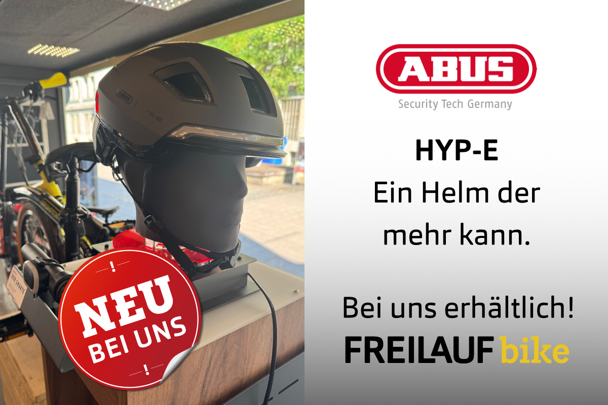 Schutz, Komfort und Sicherheit mit dem neuen HYP-E Fahrradhelm von ABUS